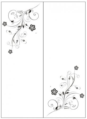 Пескоструйный рисунок Цветы 1221